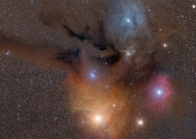 ابرهای رنگارنگ در اطراف ستاره رومارافسای