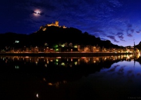 هاله ماه بر فراز قلعه Cochem