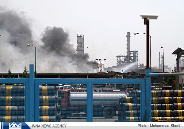 کارشناسان در حال بررسی حادثه آتش‌سوزی نفت سپاهان هستند