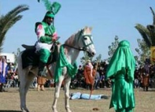 تعزیه خوانی «واقعه قتلگاه امام حسین(ع)» در باغ تجربه